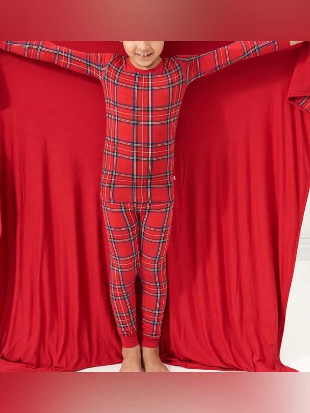 Little Sleepies Holiday Plaid Two-Piece Pajama Set